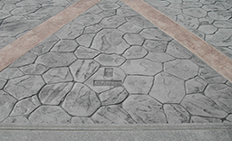 彩色壓模混凝土