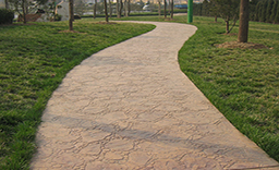 彩色壓模混凝土